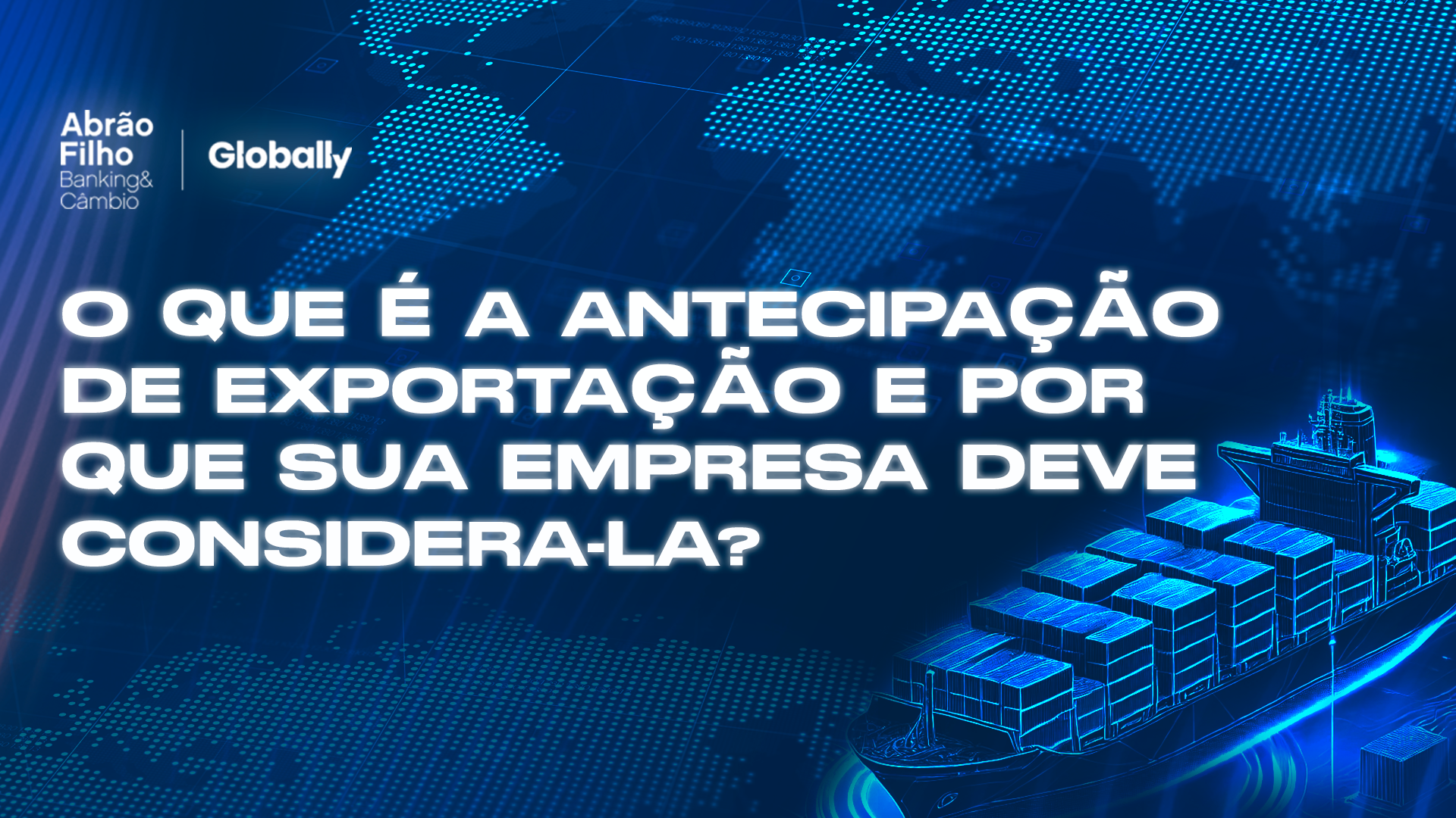 Ilustração mostrando como a antecipação de exportação oferece liquidez imediata e fortalece o fluxo de caixa de empresas exportadoras