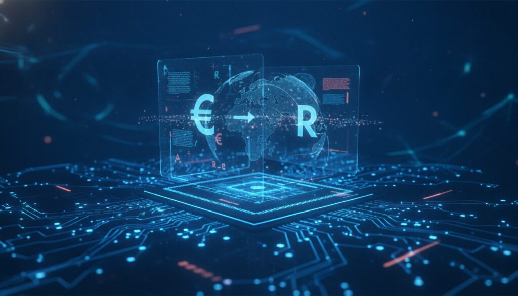 Executivo meio-corpo em atendimento fintech com elementos gráficos sutis, ambiente corporativo, Banco BNP Paribas Brasil S.A.